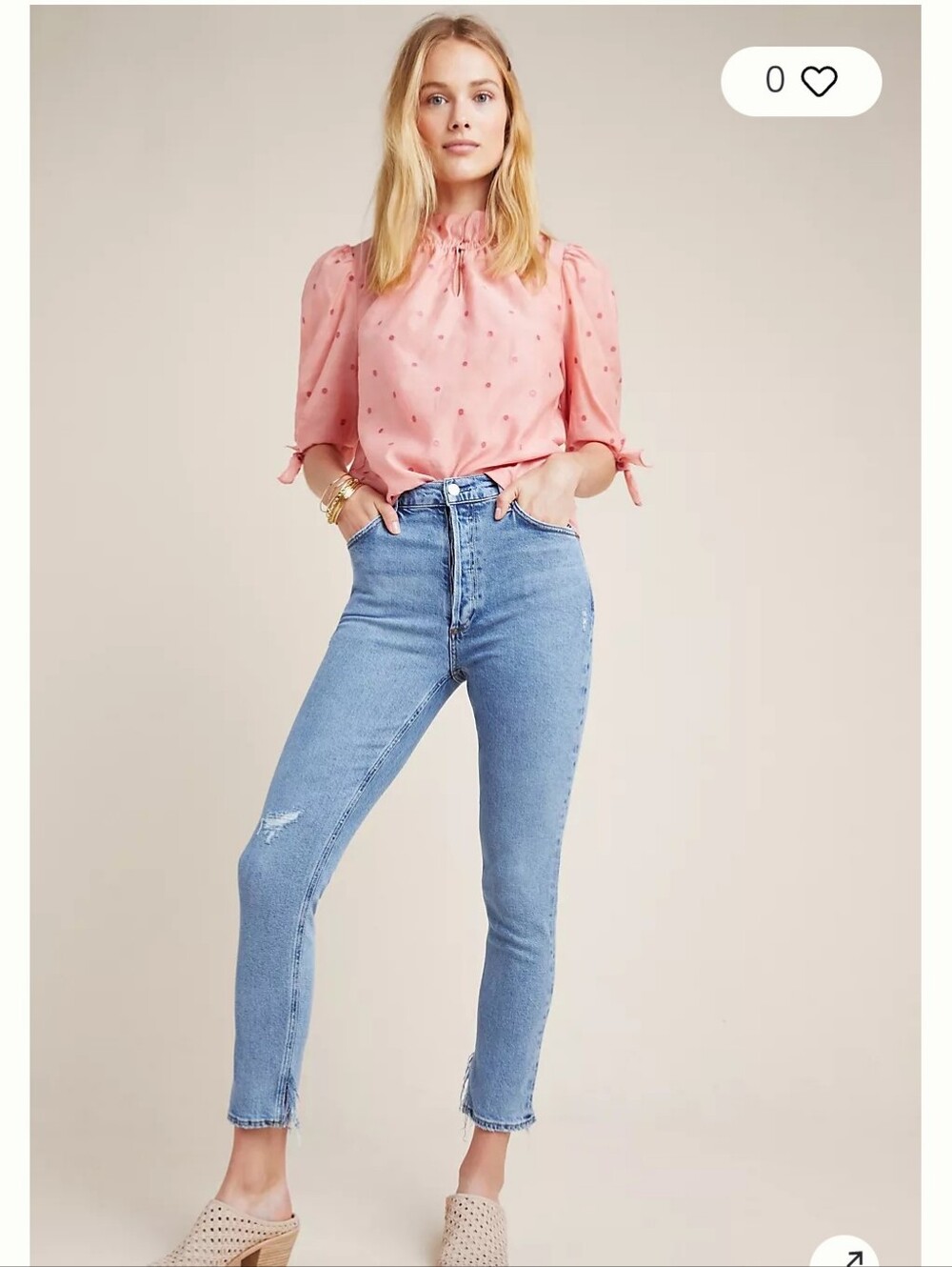 Women's Agolde Nico High Rise Light Blue Jeans